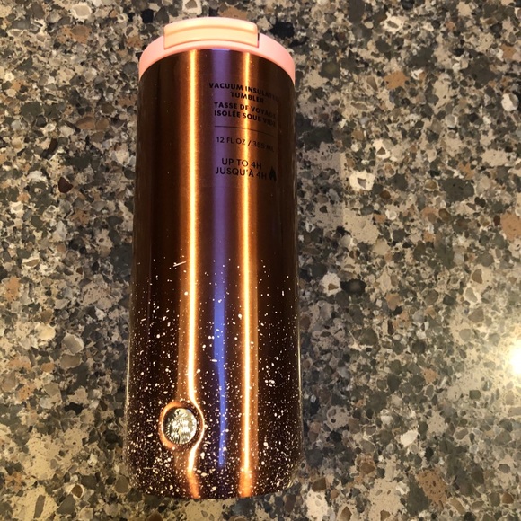New Starbucks Pink w/White Insulated Mug